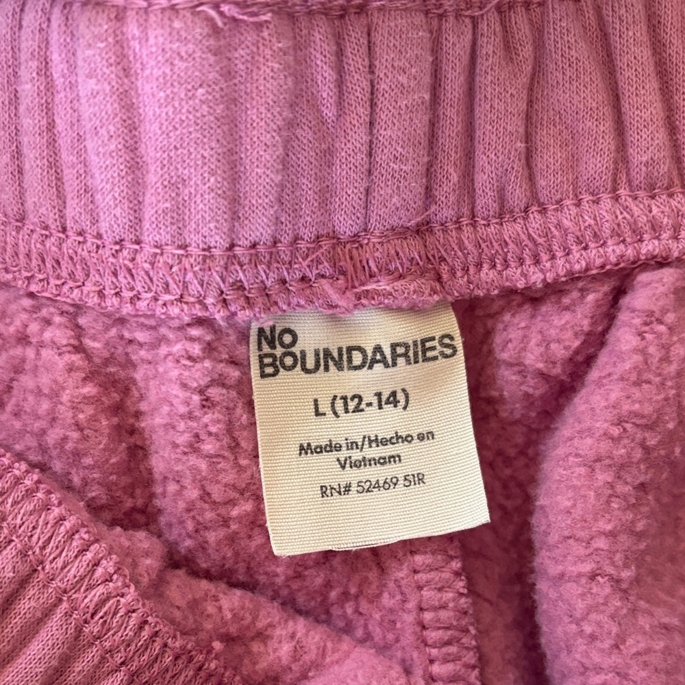 No Boundaries Pink and Blue Sweat Pants - Picture 3 of 11